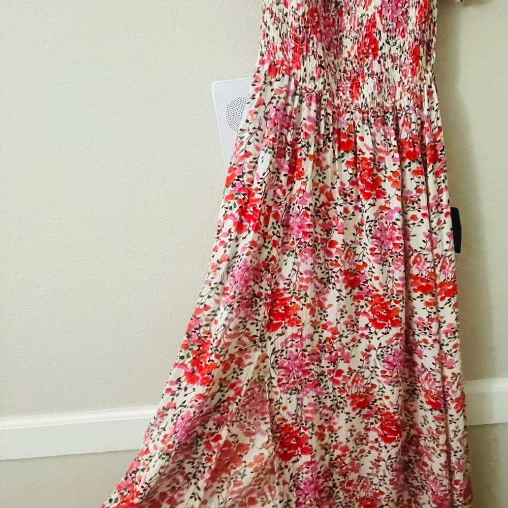Lulus off the shoulder floral dress